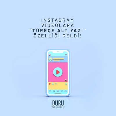 Instagram Videolara "Türkçe Alt Yazı" Özelliği Geldi!