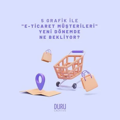 5 Grafik İle "E-Ticaret Müşterileri" Yeni Dönemde Ne Bekliyor? — Duru Creative çalışması