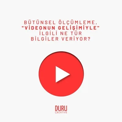 Bütünsel Ölçümleme "Videonun Gelişimiyle" İlgili Ne Tür Bilgiler Veriyor? — Duru Creative çalışması
