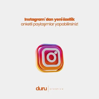 Instagram' dan  yeni özellik anketli paylaşımlar yapabilirsiniz! — Duru Creative çalışması